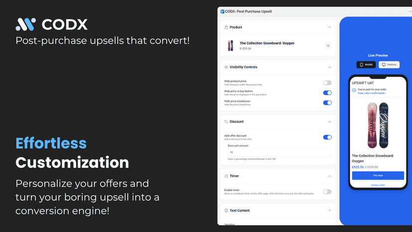 Effortless customization for offers with CODX