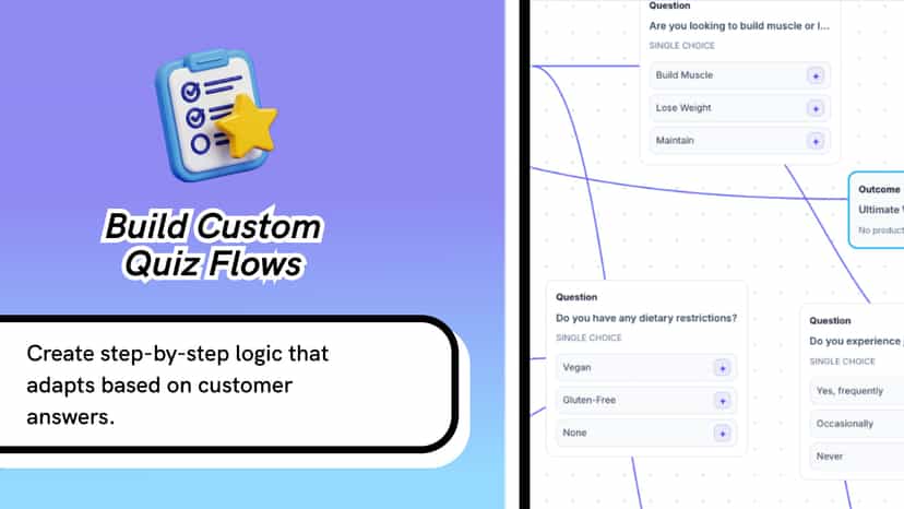 Conditional flow builder or question editor.