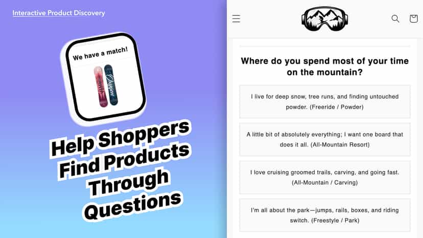 Help Shoppers Find Products Through Questions
