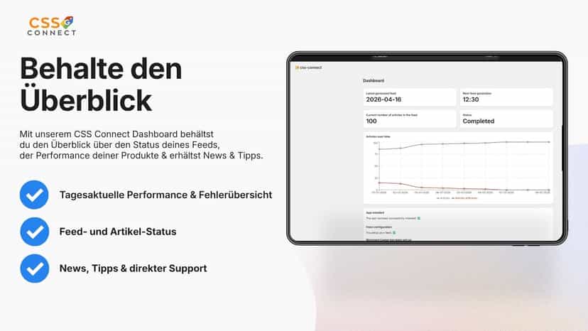 Behalte den Überblick