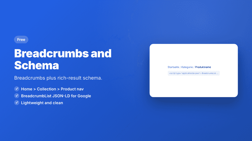 Breadcrumbs und Schema Vorschau mit Structured Data