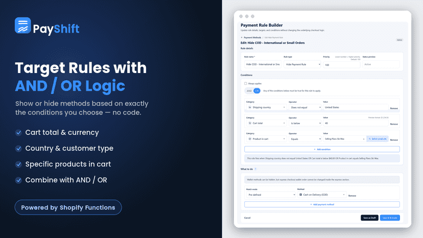 Create Rules Using Advance AND - OR Logic