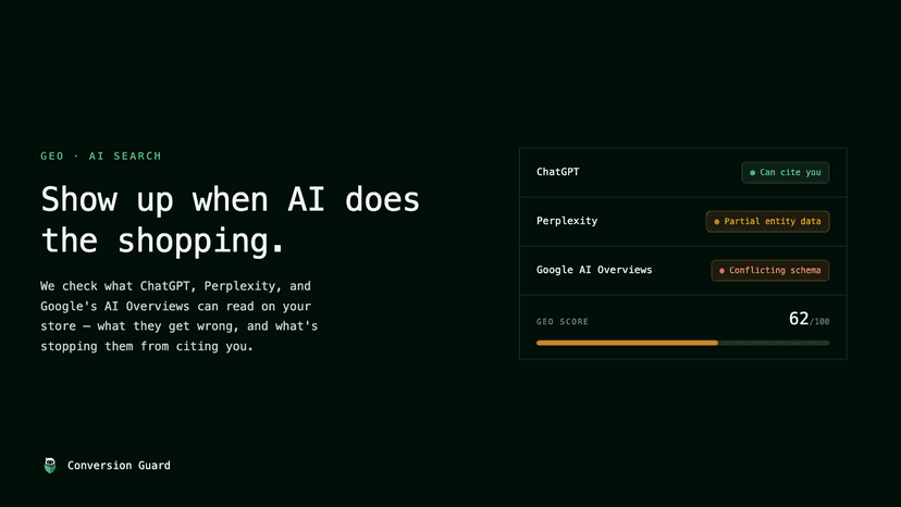 Show up when AI does the shopping.