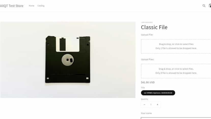 upload file