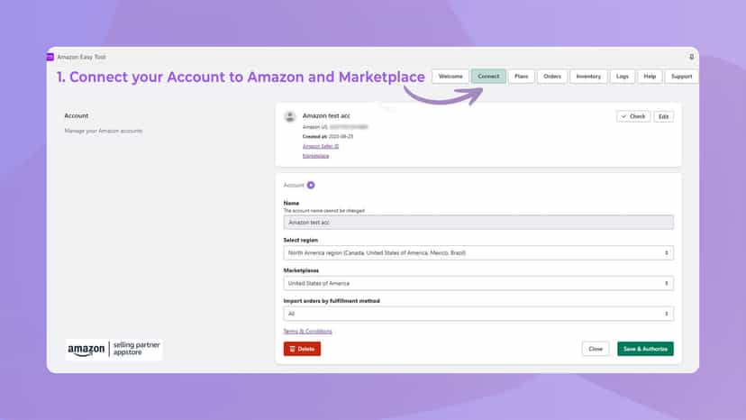 Connect your account to all Amazon Marketplaces