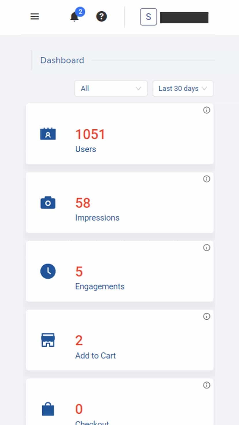 Encomm Nudge Analytics - Mobile View