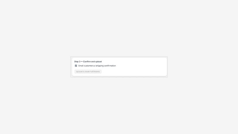 Customer notification