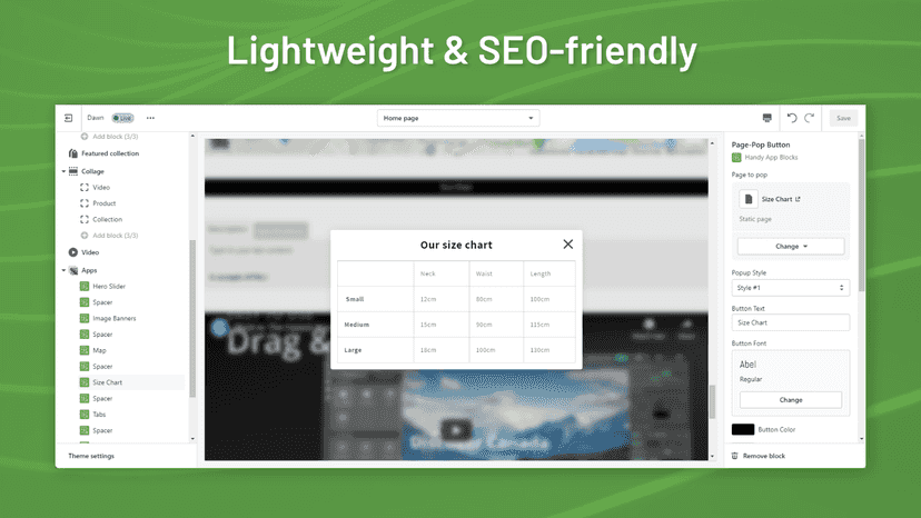 Lightweight & SEO-friendly