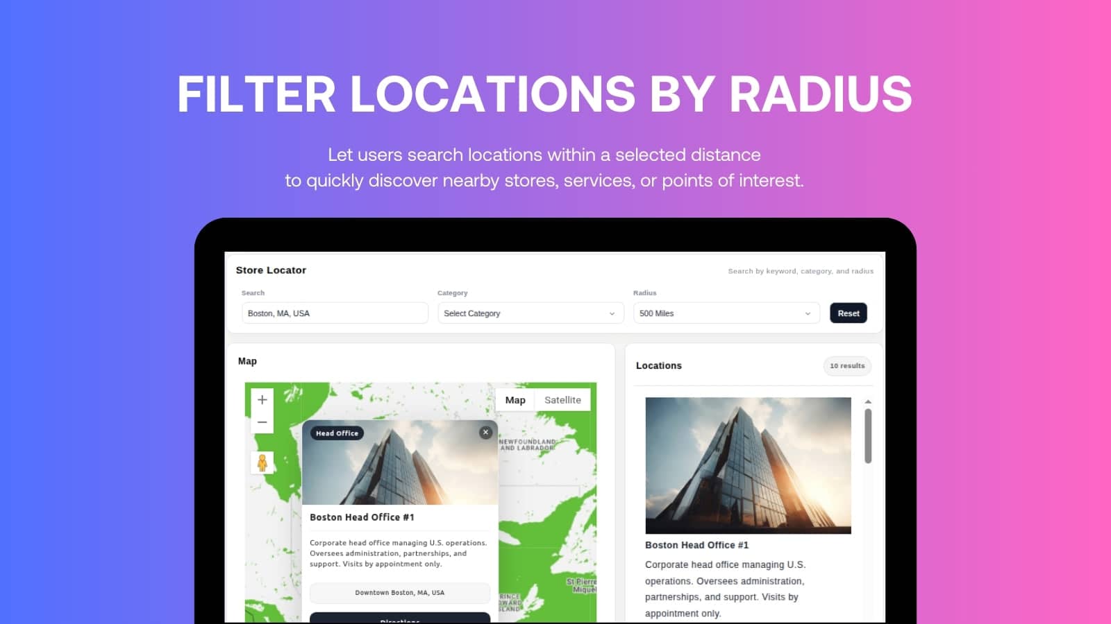 Find Locations by Distance