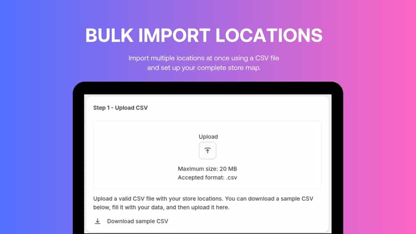Import Stores in Bulk