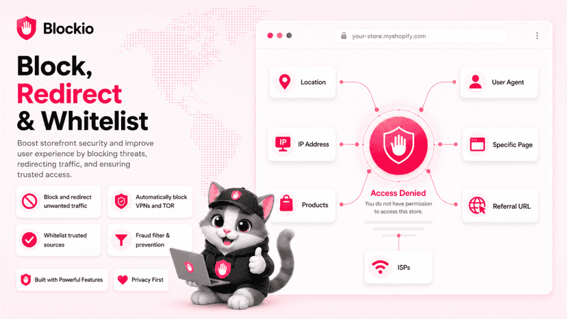 Block, redirect and whitelist
