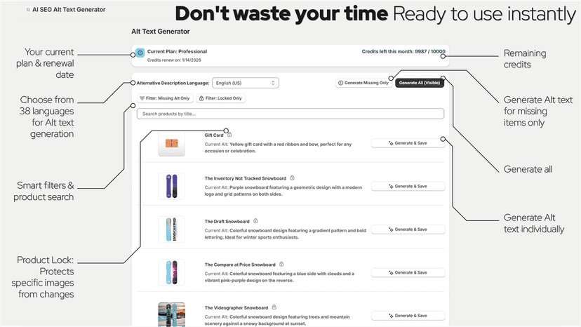 Intuitive dashboard with clear instructions for quick setup
