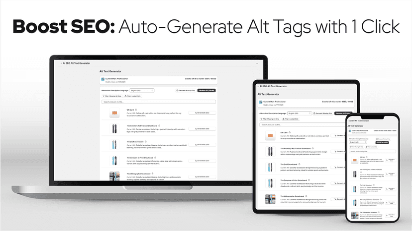 Auto-generate SEO-friendly alt tags instantly using AI