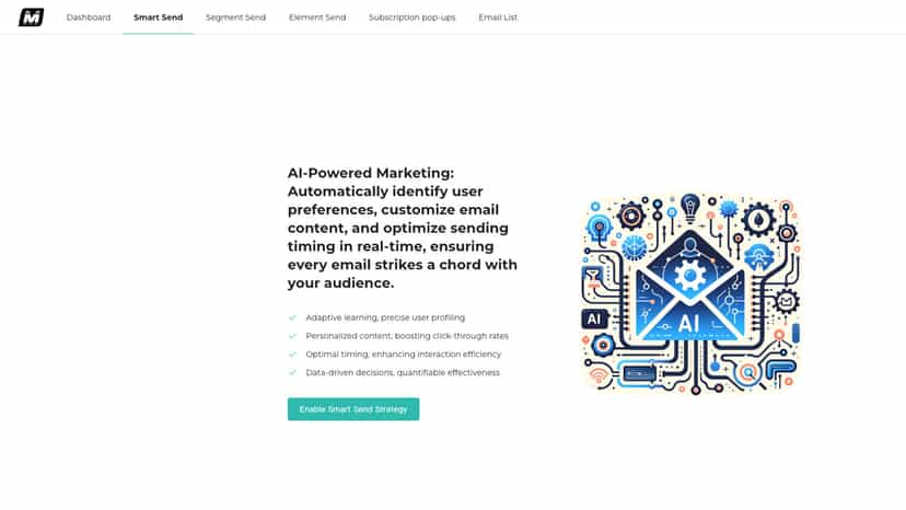 Smart send, GPT model, fully auto-growth of revenues