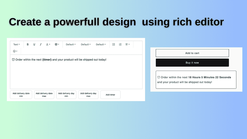 Create a powerfull design