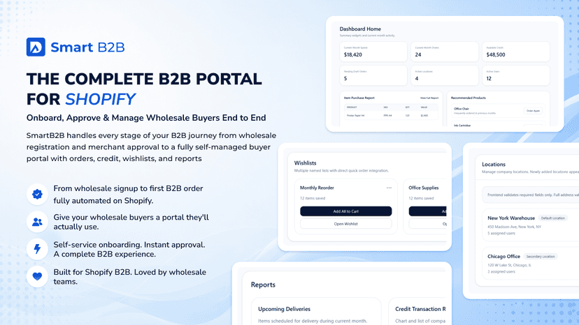 The Complete B2B Portal for Shopify