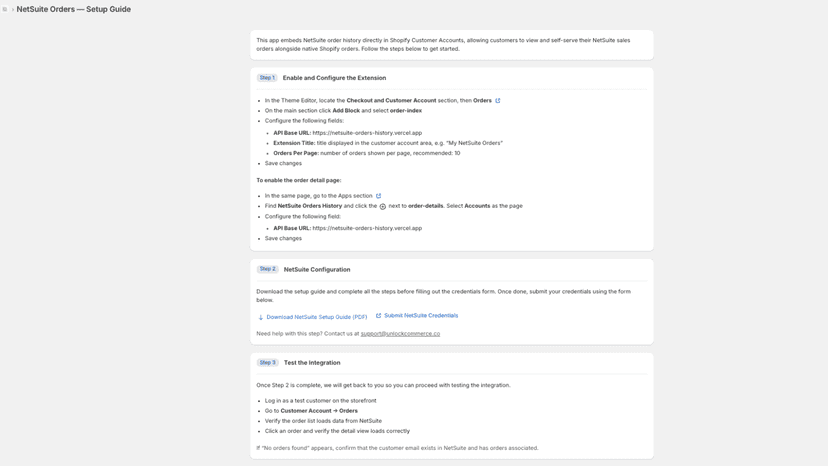 NetSuite Orders Setup Guide