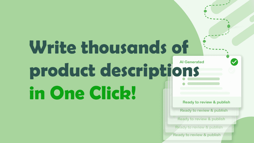 Automated bulk generation in one click