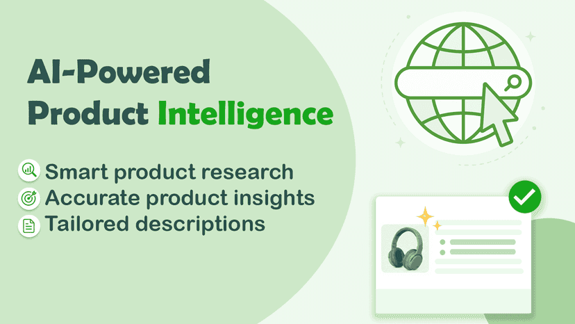 AI powered web search and tailored description
