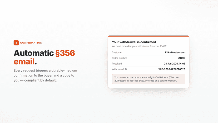 EU Withdrawal Button & Form