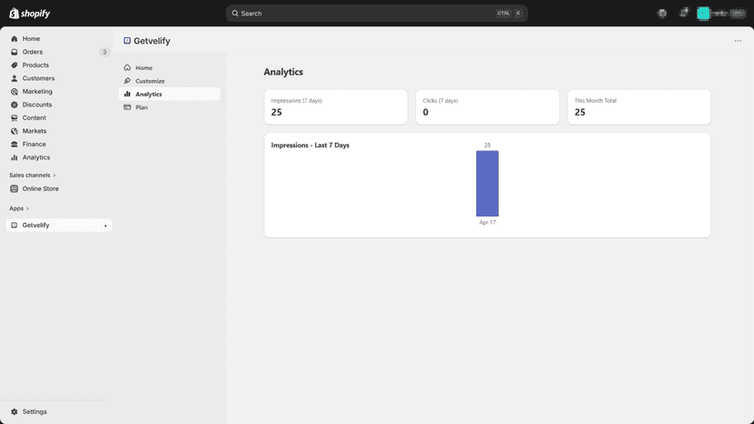 getvelify - analytics of visits