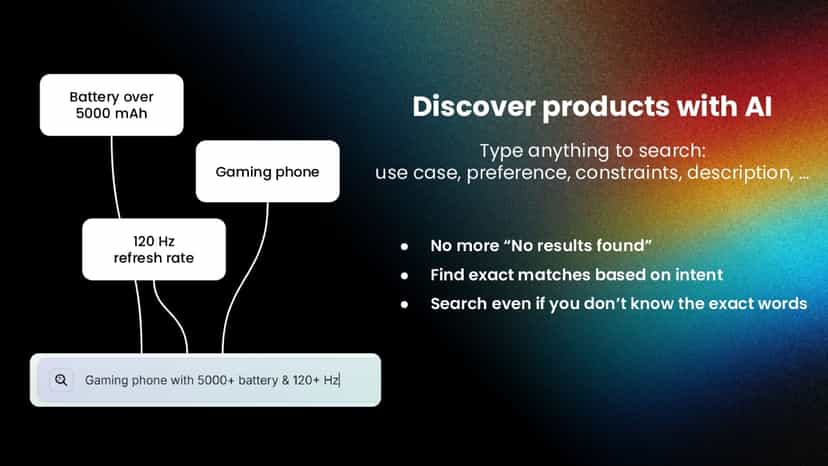Discover products with AI