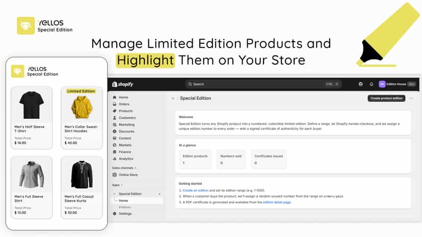 Manage Limited Edition Products and Highlight Them on Your Store