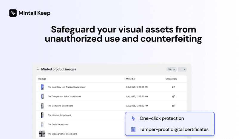 Safeguard your visual assets from unauthorized use