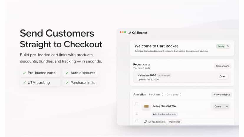 Build pre-loaded cart