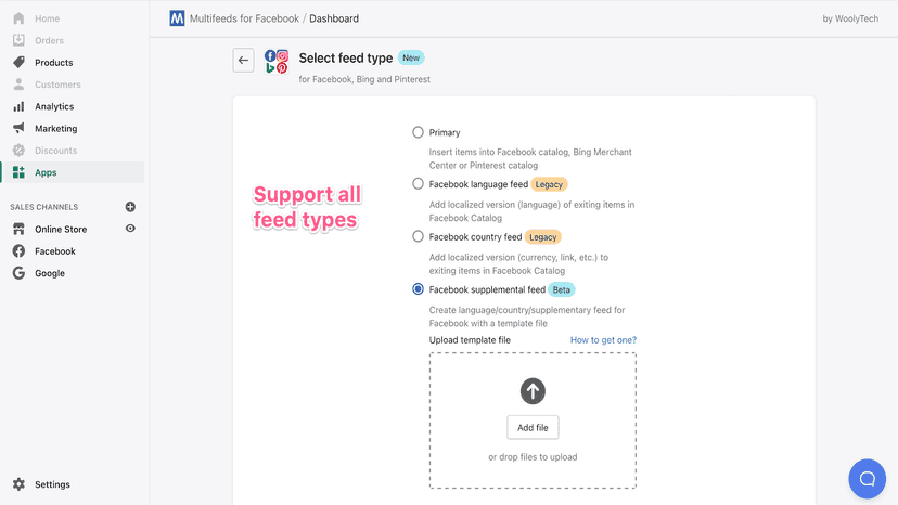 Support all feed types