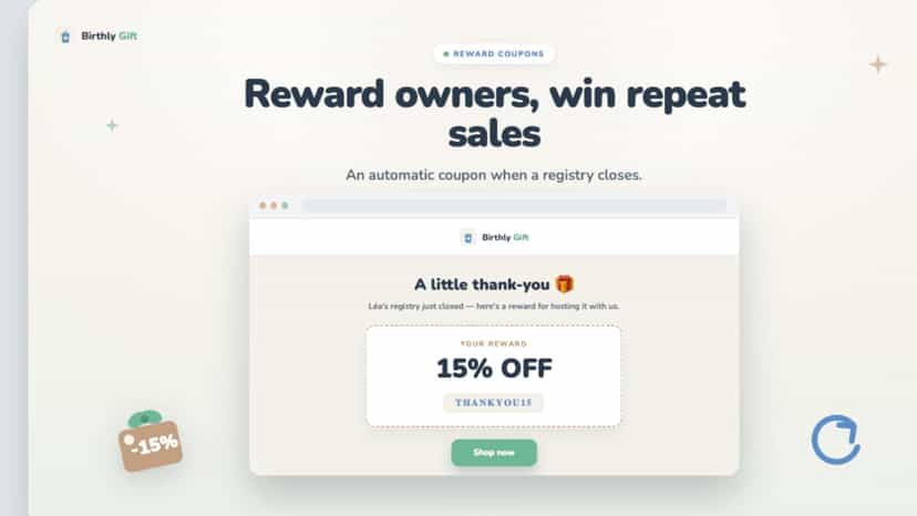 Reward coupons
