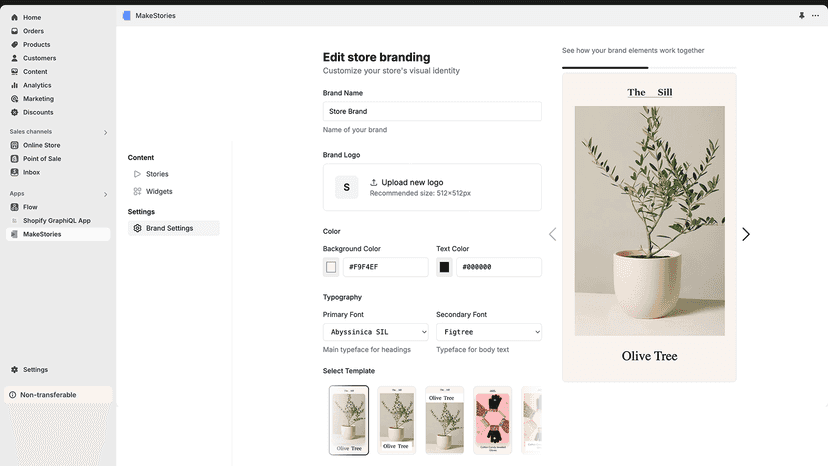 Make every story truly yours by adding your branding