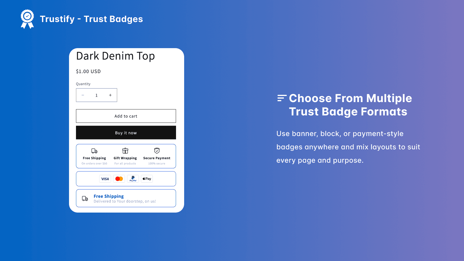 Multiple badge types