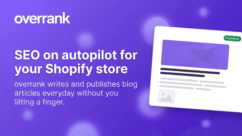 Automate SEO and write blogs on autopilot with overrank