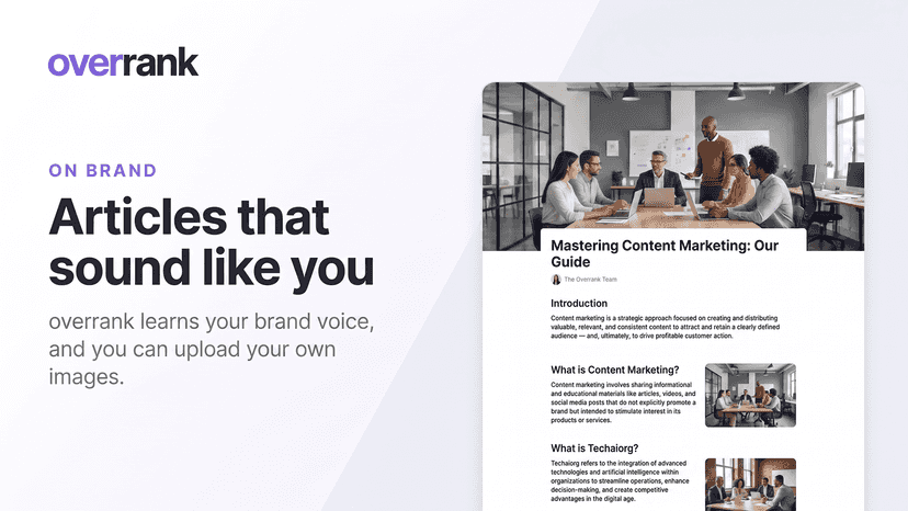 Blogs written in your own branded voice