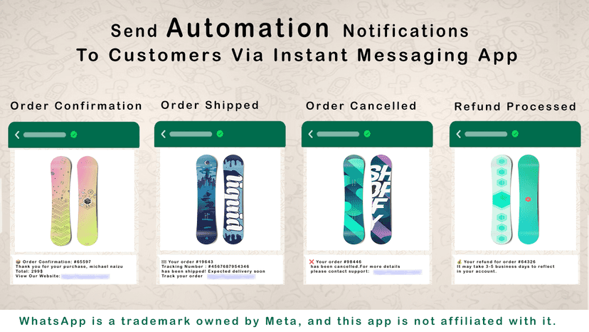 Order Messages (Auto Confirmation)