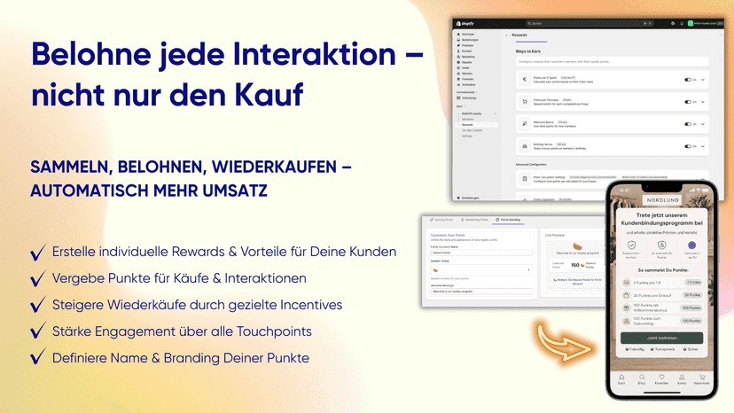 Belohne Käufe und Interaktionen für mehr Wiederkäufe
