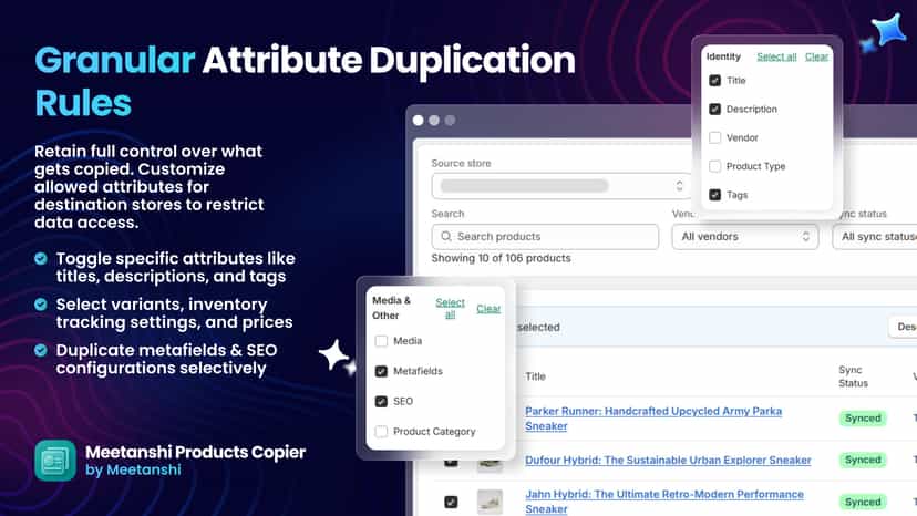 Sync products from other shopify stores