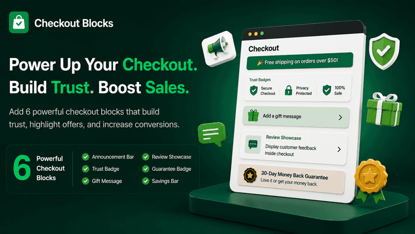 Checkout blocks