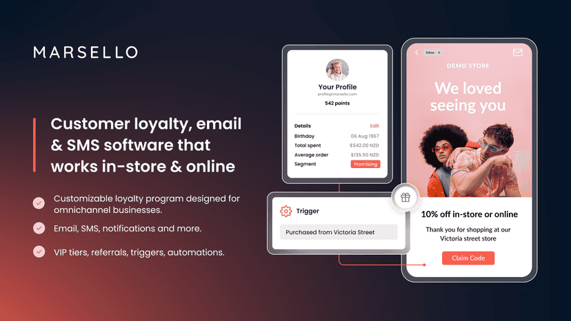 Loyalty and marketing software that works in-store & online