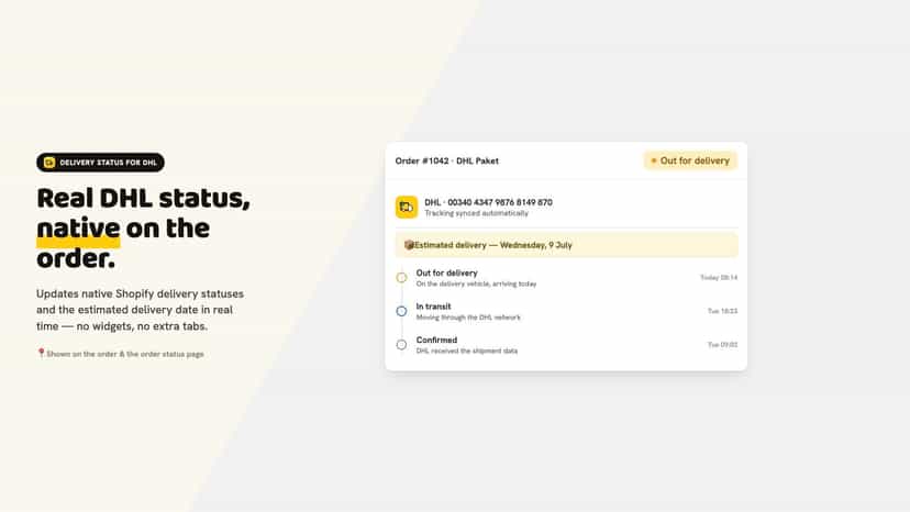 Delivery Status for DHL
