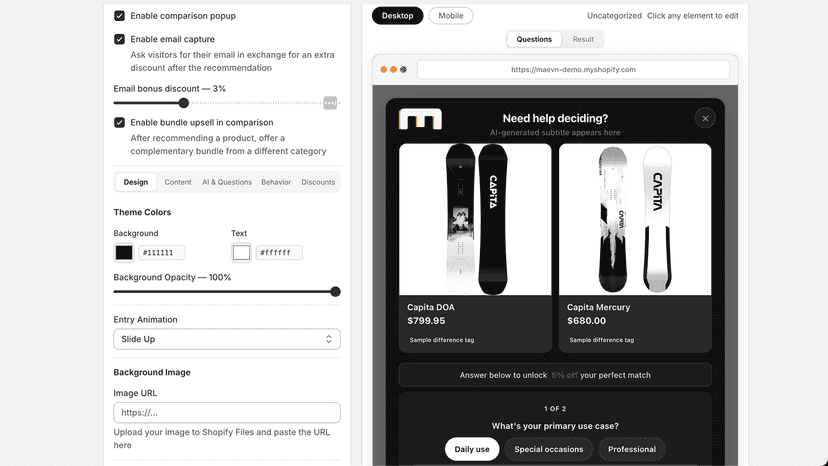 comparison creator