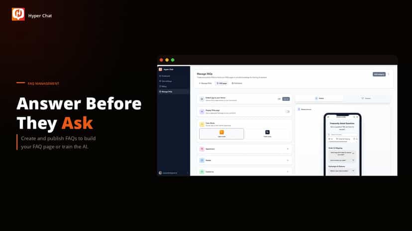 faqs settings