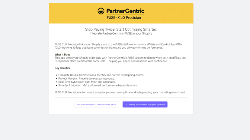 Landing page