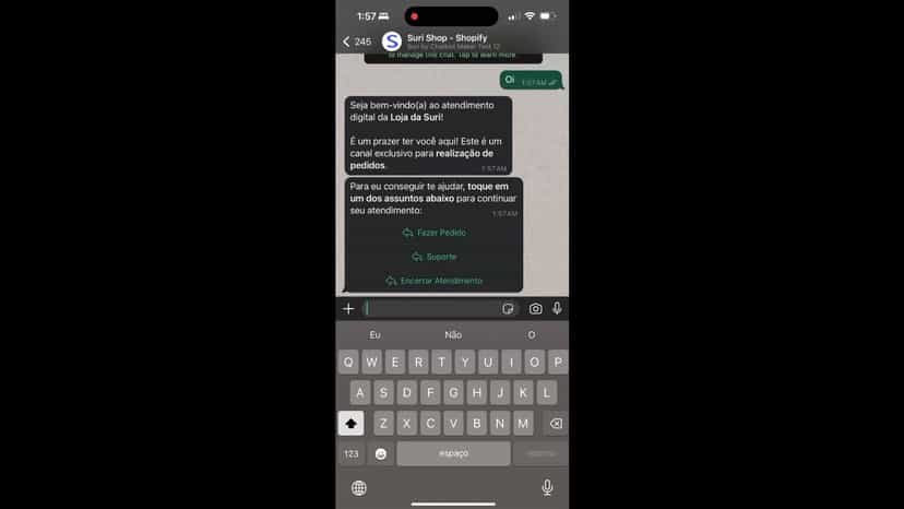Automatic sale using WhatsApp