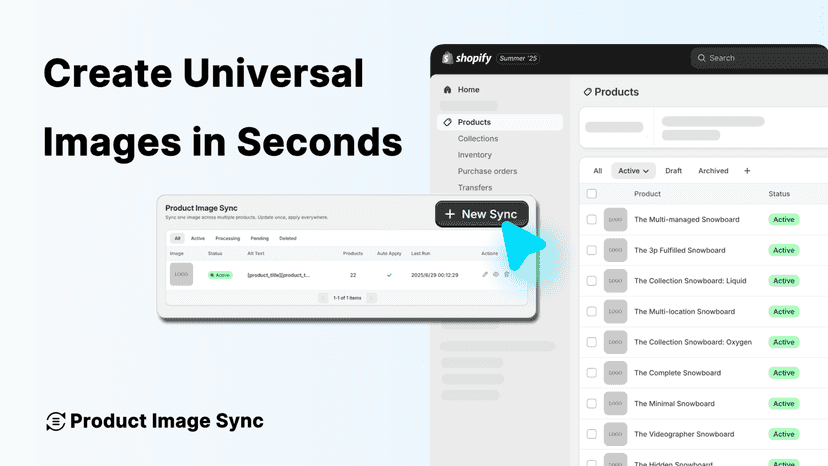 One image syncing to multiple Shopify products automatically