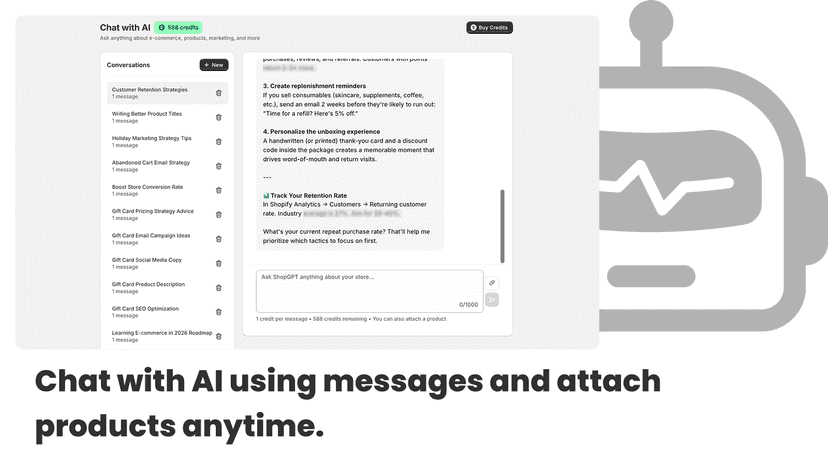 ShopGPT: AI Chat Page