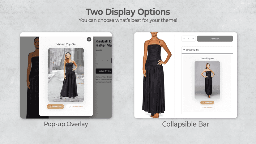 two display options