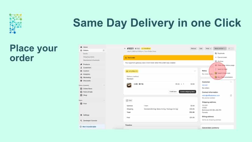 Same Day delivery