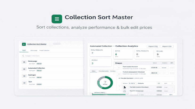 Collection Sort Master dashboard interface